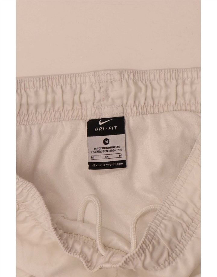 Pantaloni scurți sport Nike Dri Fit pentru bărbați, alb mediu, poliester color bloc