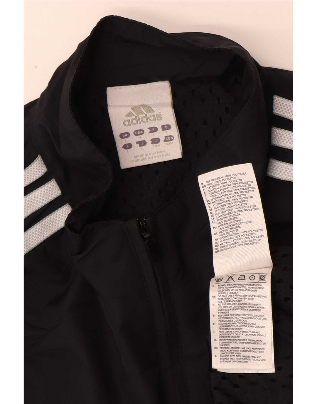 Trening pentru bărbați Adidas, cu fermoar, cu gât, sport, mare, bleumarin