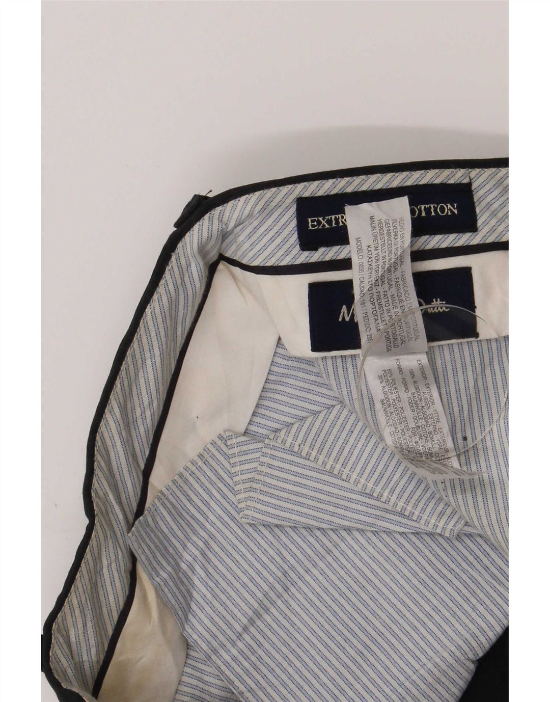 Massimo Dutti Pantaloni chino obișnuiți pentru bărbați L31 L29 Bumbac bleumarin