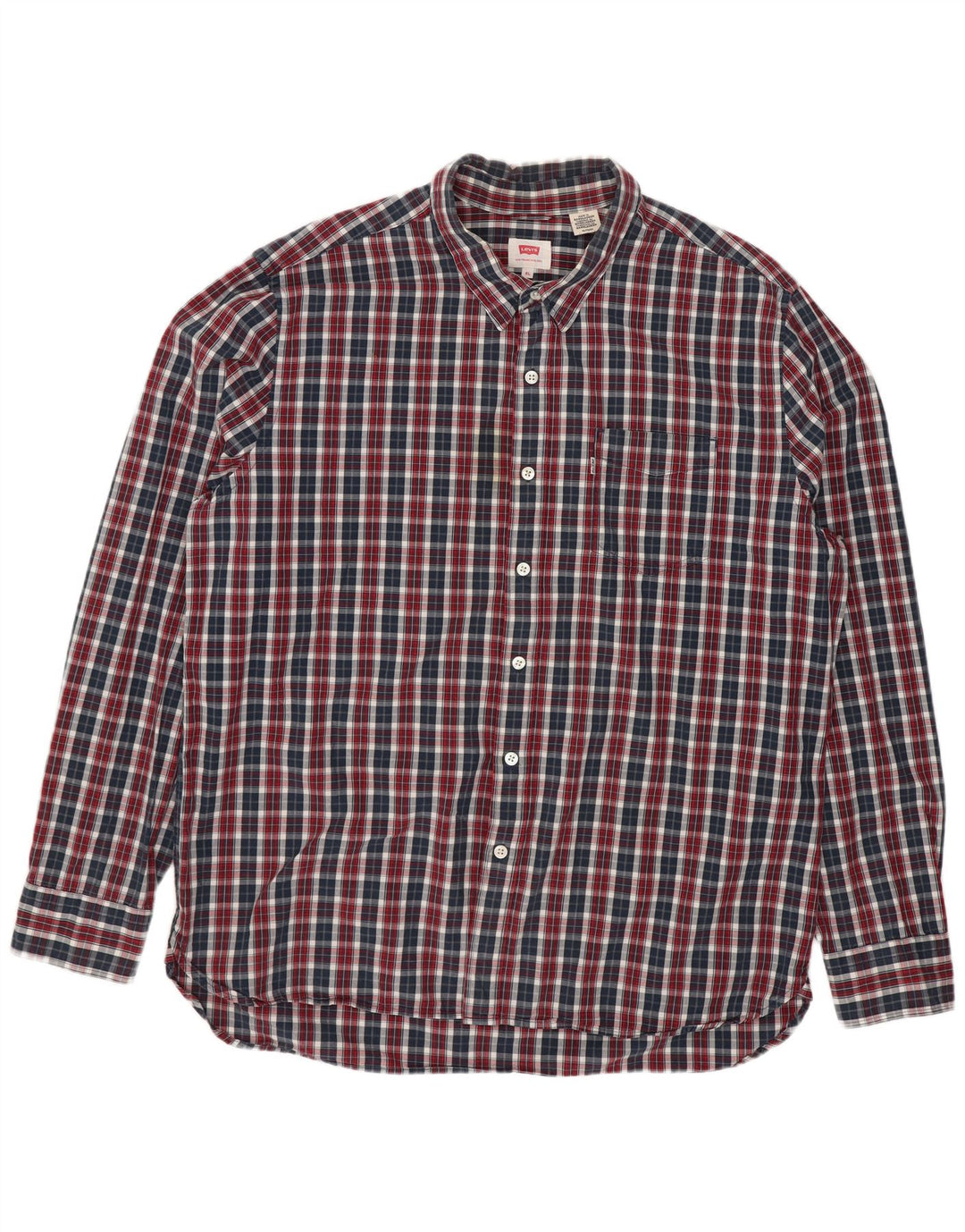 Cămașă pentru bărbați Levi's Regular Fit XL, bumbac cu carouri multicolore