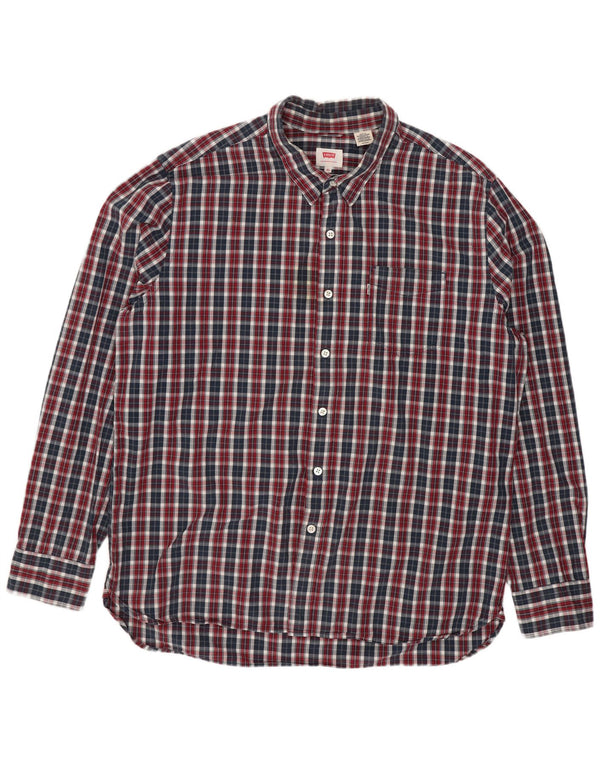 Cămașă pentru bărbați Levi's Regular Fit XL, bumbac cu carouri multicolore