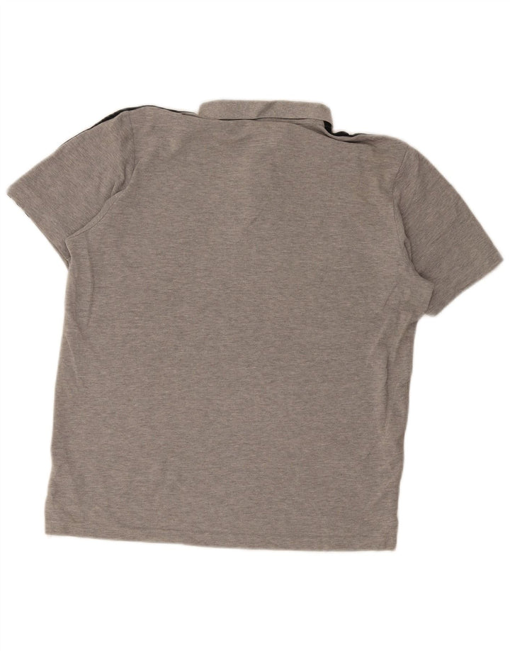 Tricou polo Adidas pentru bărbați, bumbac cu pete gri mici