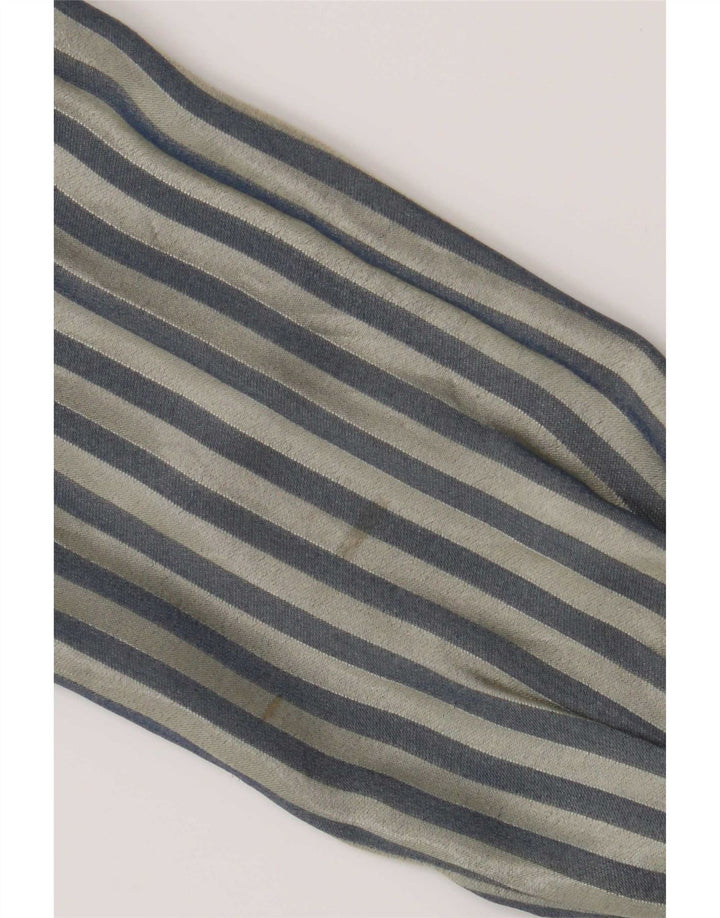 Bluză de cămașă vintage pentru femei UK 14 Medium Blue Striped