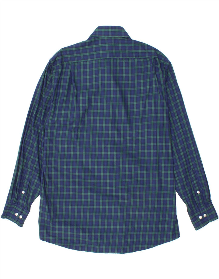 TOMMY HILFIGER Mens Port normal Regular Fit Shirt Size 16 Large Blue Check Vintage Tommy Hilfiger and Second-Hand Tommy Hilfiger from Messina Hembry 