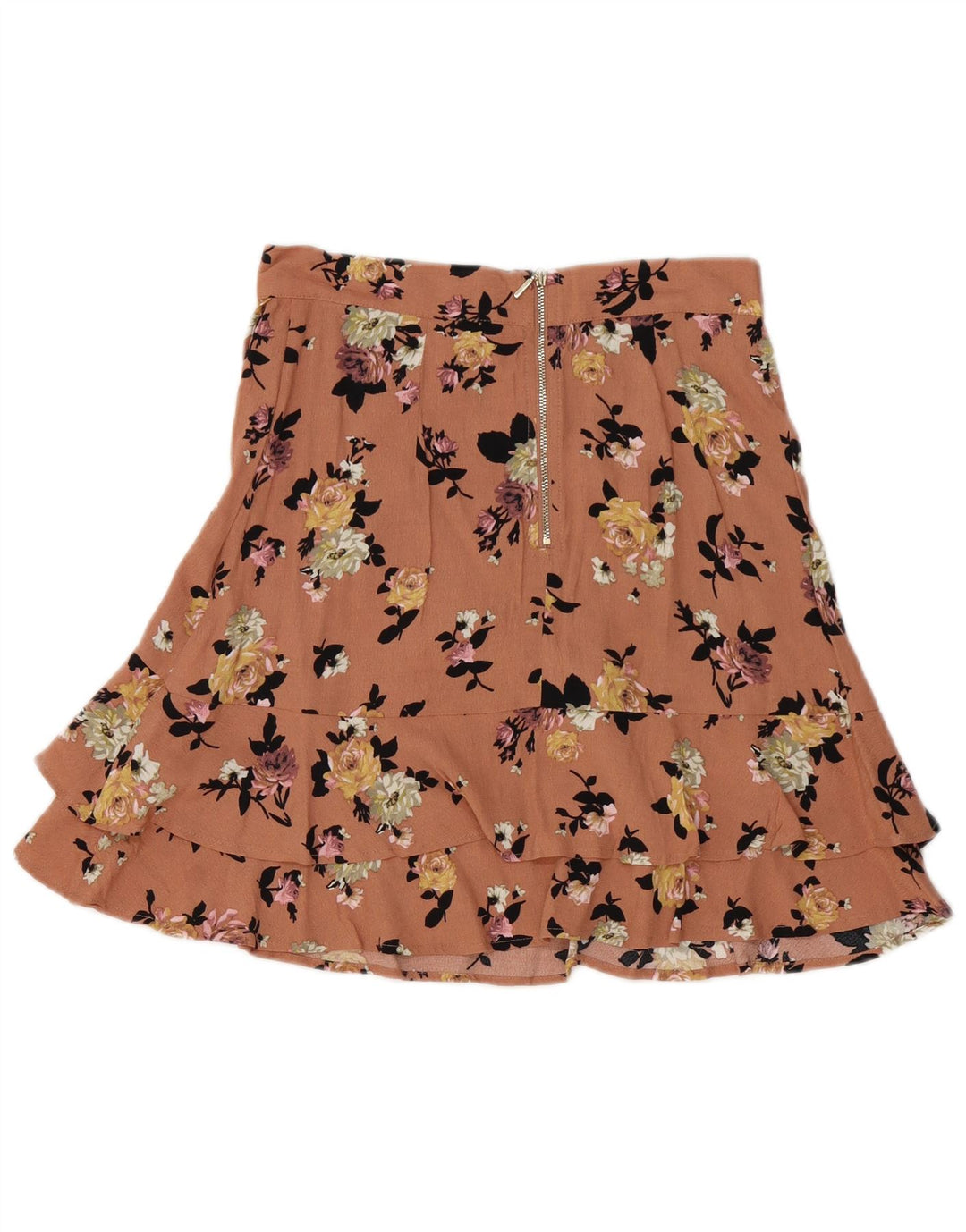 Fusta mini pentru femei Oasis UK 8 Small W28 Pink Floral Viscose