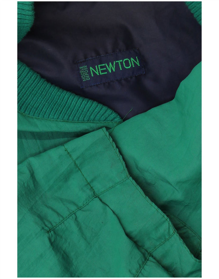 Bomber pentru bărbați NEWTON UK 42 XL, bumbac color bloc verde