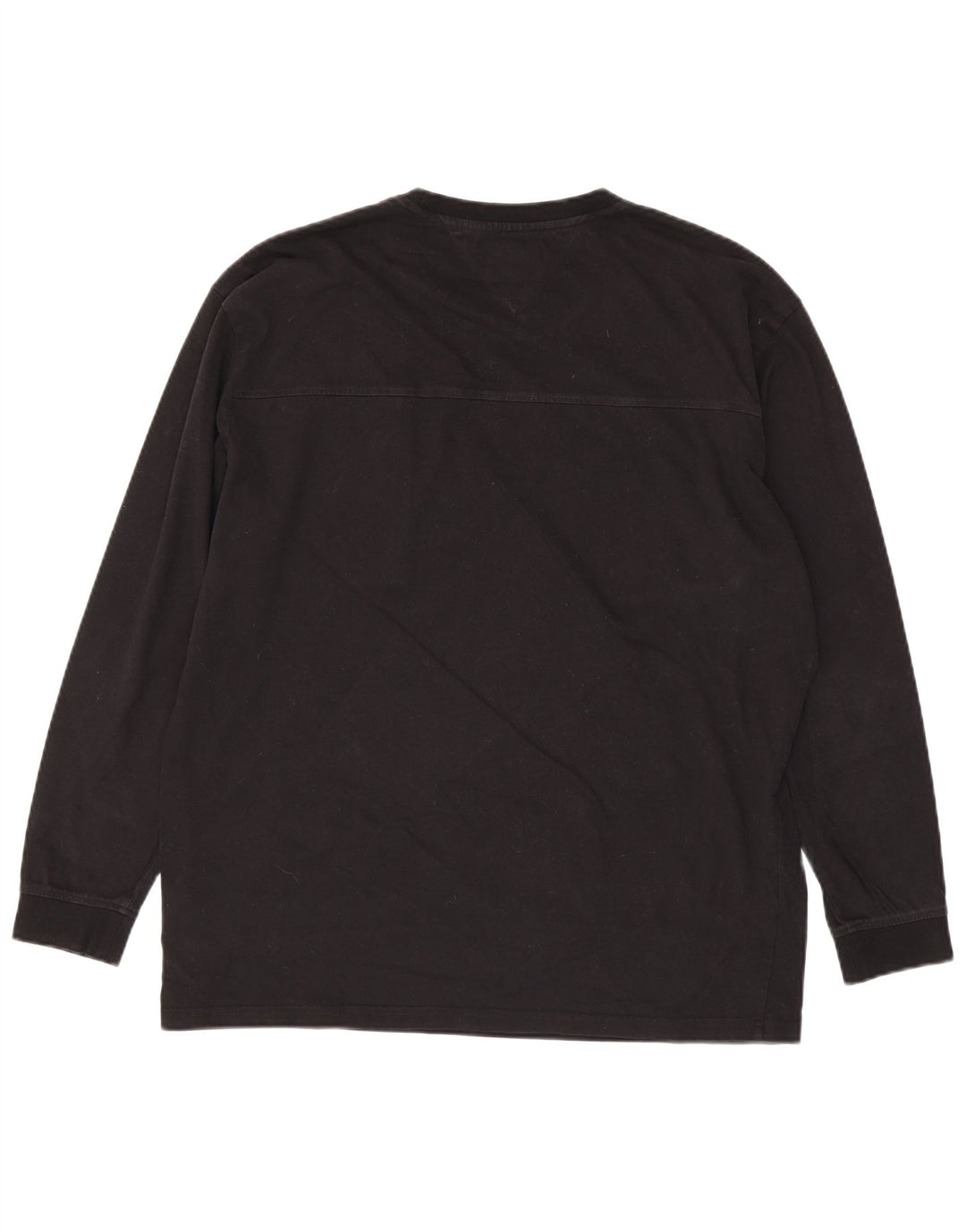 TOMMY HILFIGER Top grafic pentru bărbați cu mânecă lungă XL bumbac negru