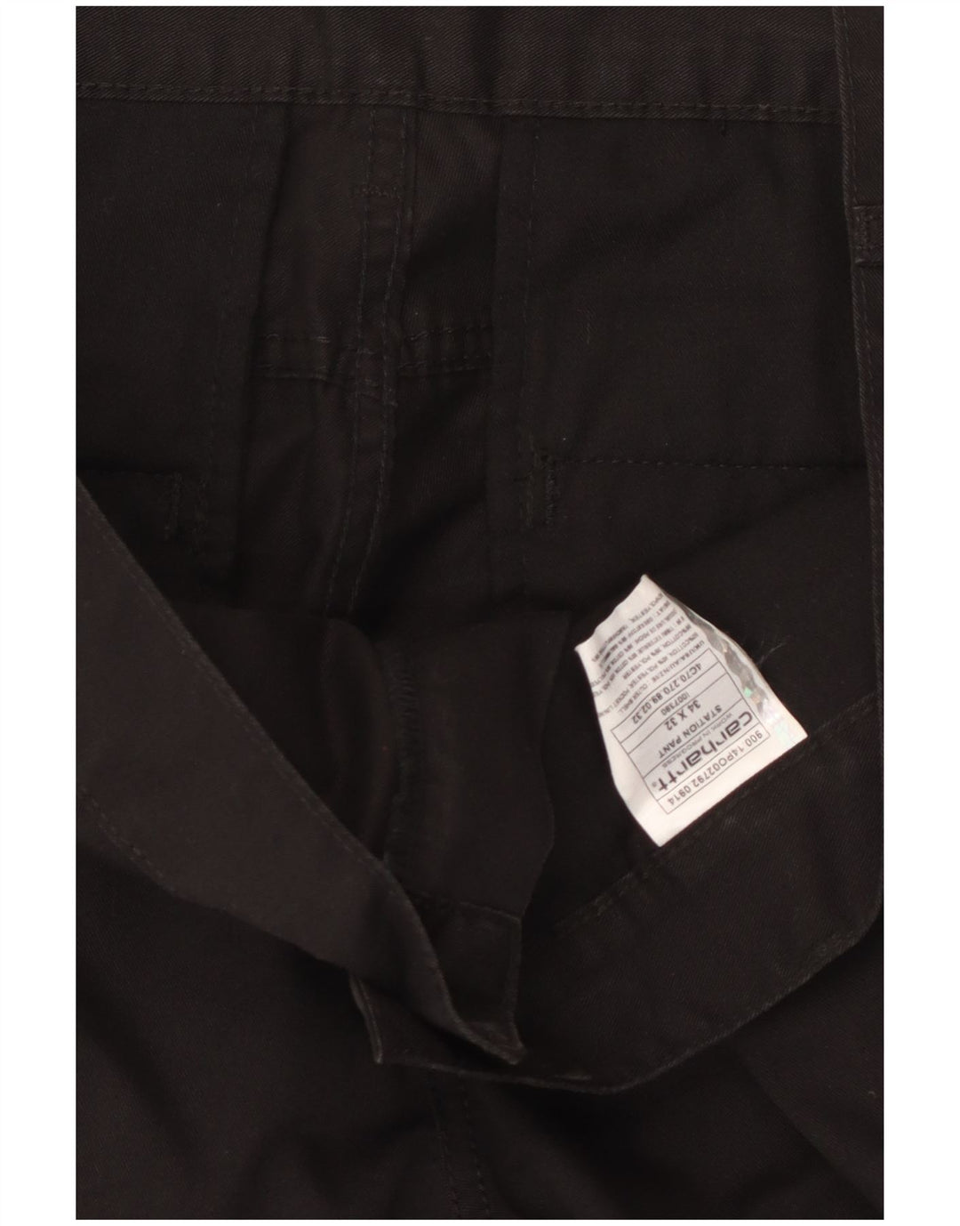 Pantaloni chino drepți pentru bărbați CARHARTT L34 L32 bumbac negru