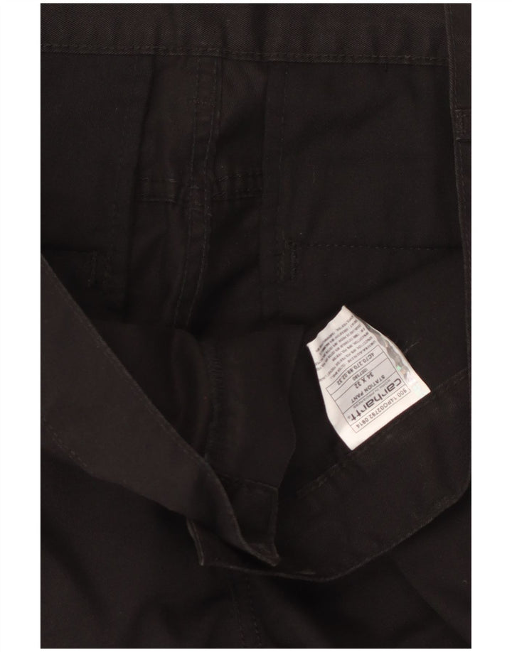 Pantaloni chino drepți pentru bărbați CARHARTT L34 L32 bumbac negru