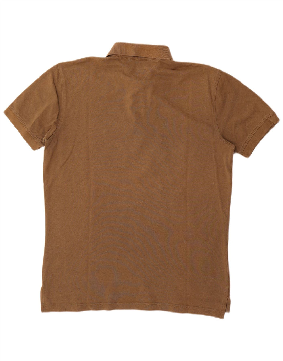 Tricou polo Tommy Hilfiger pentru bărbați, bumbac maro mare