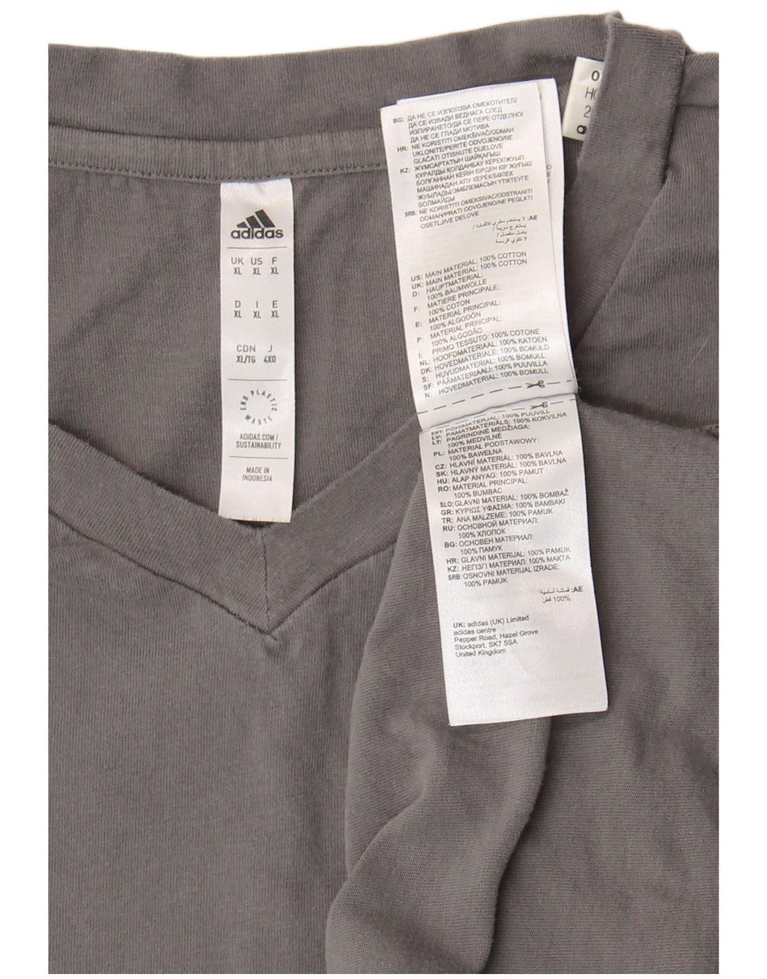 Tricou pentru bărbați Adidas Top XL bumbac gri