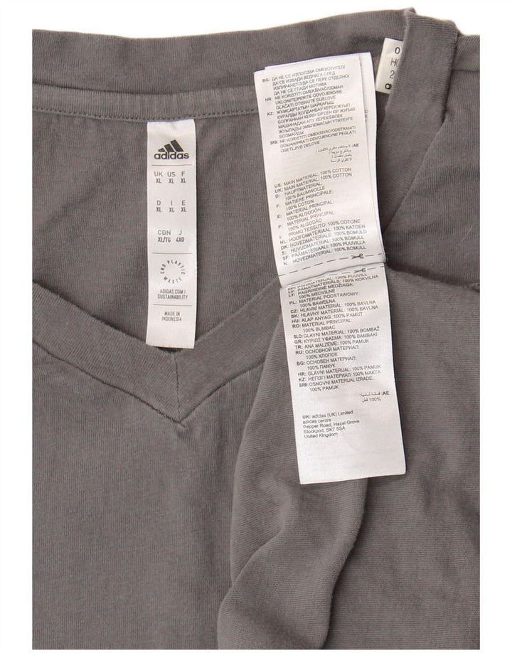 Tricou pentru bărbați Adidas Top XL bumbac gri