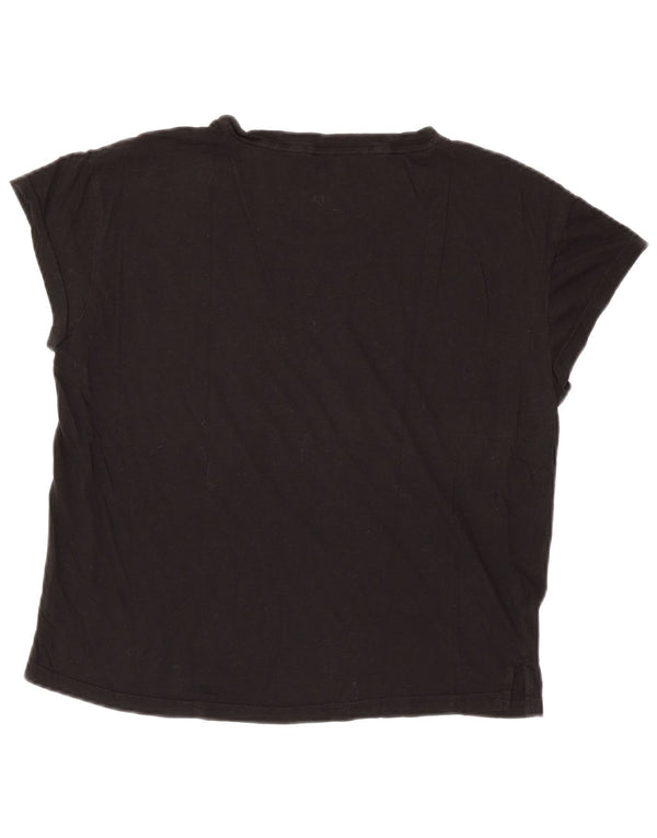 Tricou grafic supradimensionat PUMA pentru femei Top UK 10 Small Black