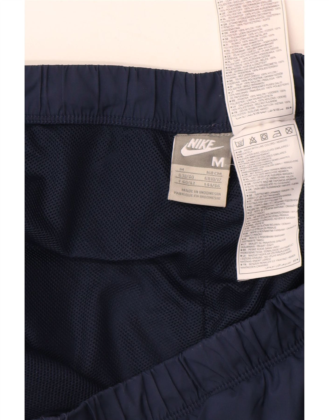 Pantaloni de trening NIKE pentru femei Marea Britanie 10/12, nailon mediu albastru bleumarin