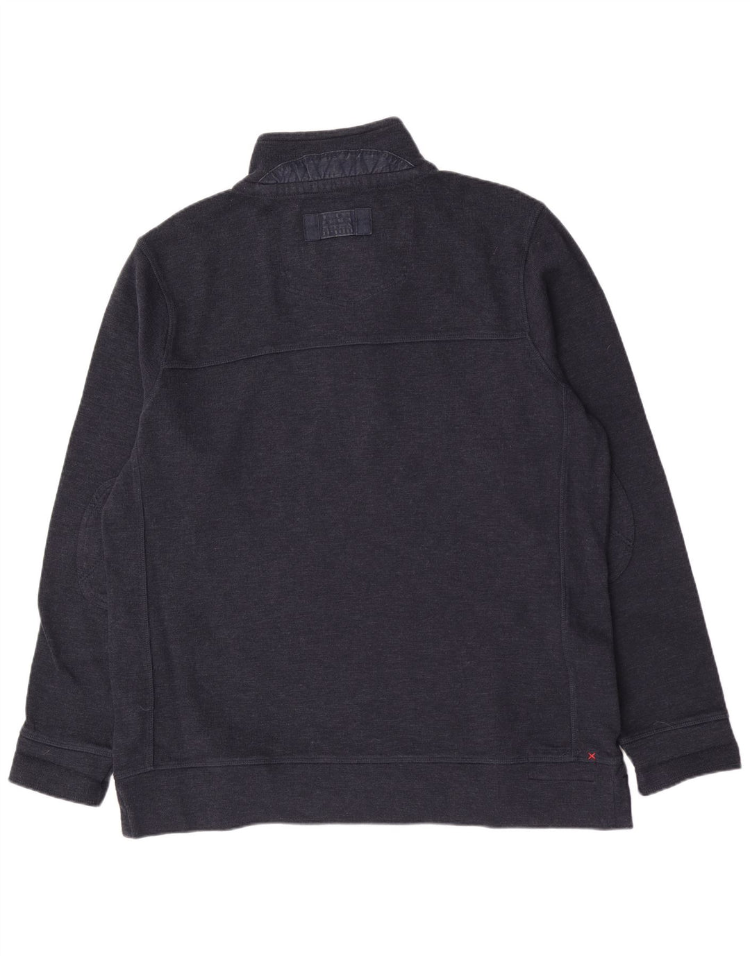 Pulover pentru bărbați Fat Face, cu gât cu nasturi, XL, bumbac bleumarin, clasic