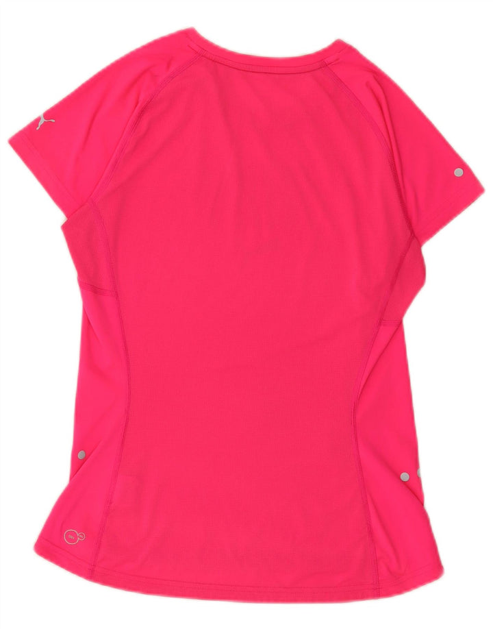 PUMA Womens Graphic T-Shirt Top UK 8 Small Pink Polyester