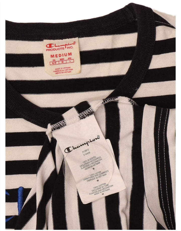 Tricou grafic pentru bărbați Champion Top Mediu Negru, Bumbac cu dungi