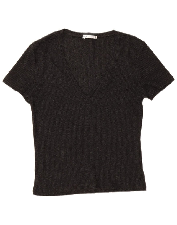 Tricou pentru femei Zara UK 14 Large Negru