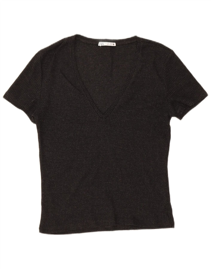 Tricou pentru femei Zara UK 14 Large Negru