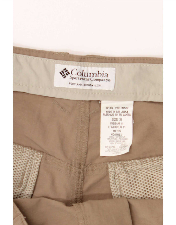 Pantaloni scurți cargo Columbia pentru bărbați W36, maro, nailon
