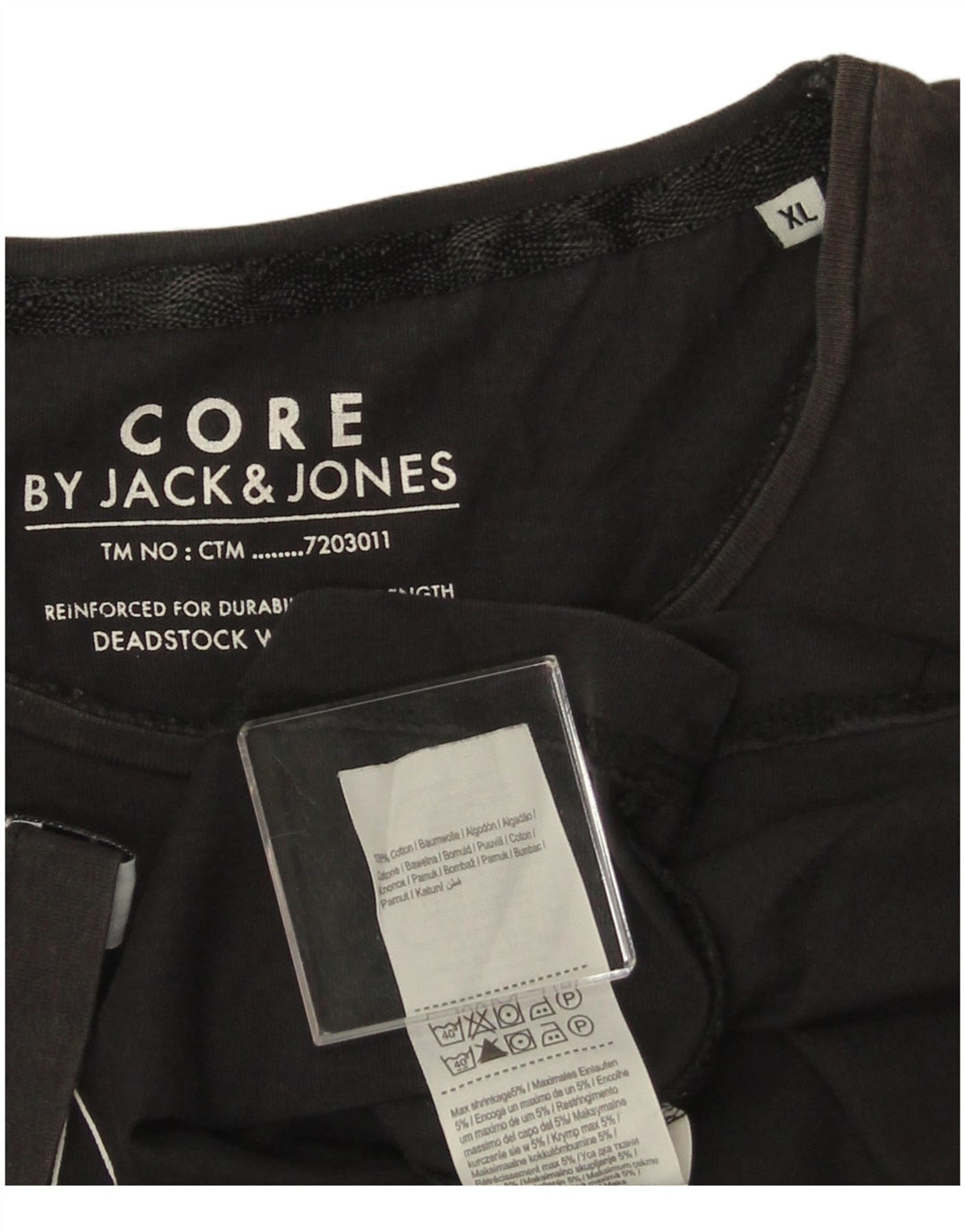 JACK & JONES Tricou grafic pentru bărbați Top XL Bumbac negru