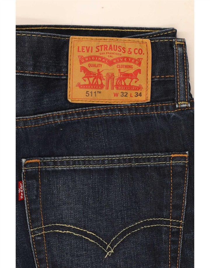 Blugi Levi's 511 Slim pentru bărbați W32 L34 Bumbac bleumarin
