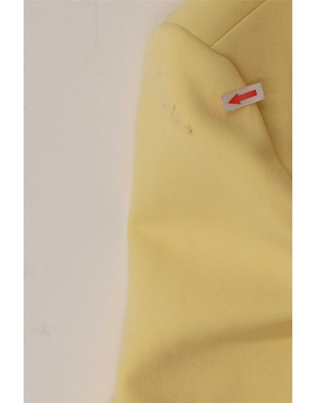 Jachetă pentru femei Zara cu paragate cu 1 nasture, UK 6 XS, poliester galben