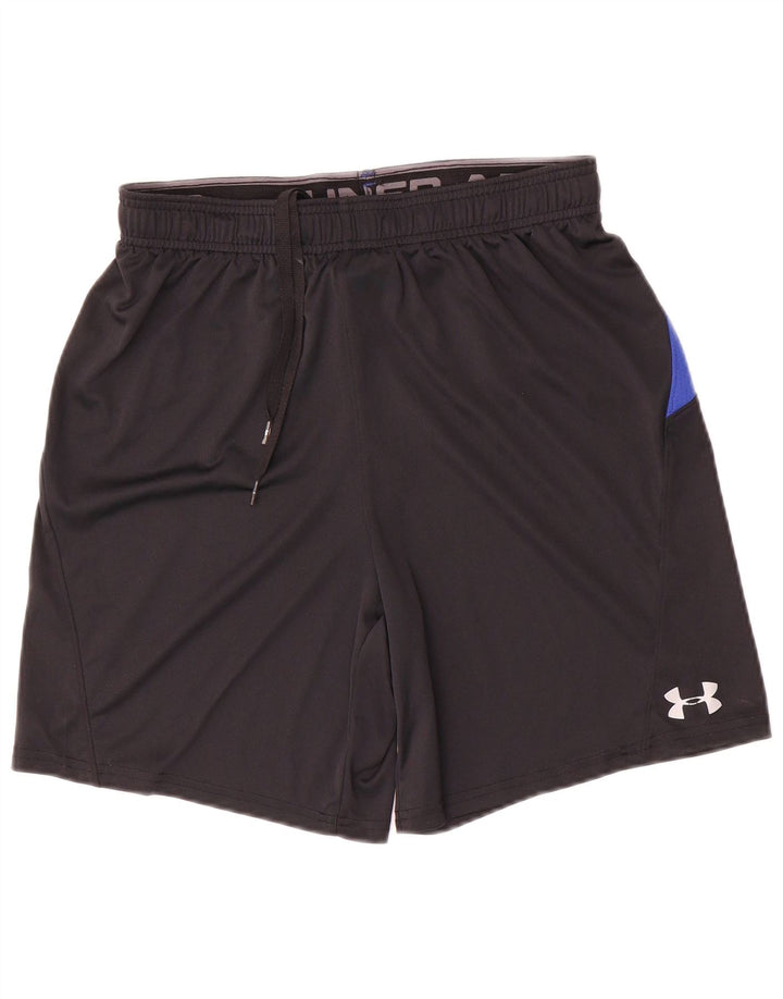 Pantaloni scurți sport Under Armour Heat Gear pentru bărbați, poliester color bloc mediu, negru