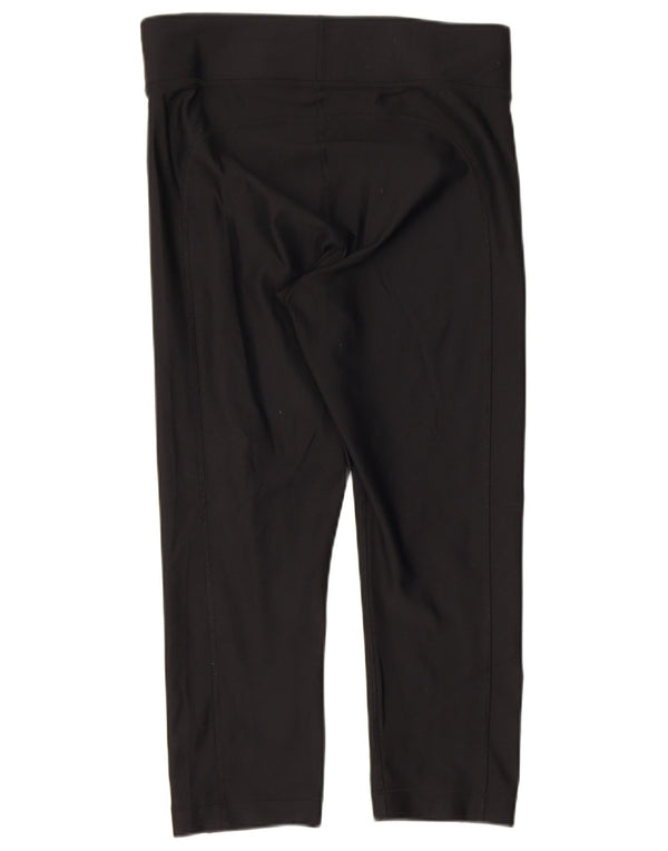 Leggings Capri Under Armour pentru femei Heat Gear UK 12 Poliester mediu negru