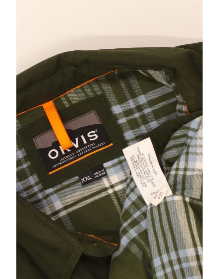 Jachetă ORVIS pentru bărbați UK 44 2XL Kaki Poliester