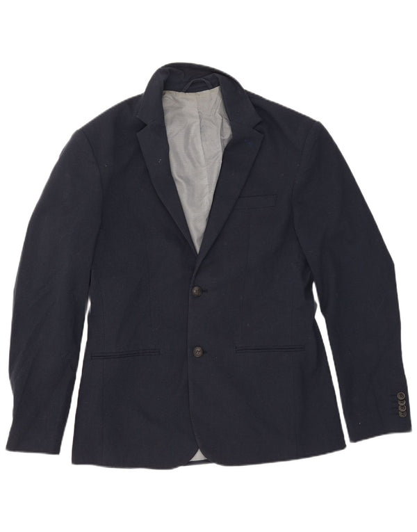 Jachetă Jack & Jones pentru bărbați, cu 2 nasturi, IT 52 XL, poliester bleumarin