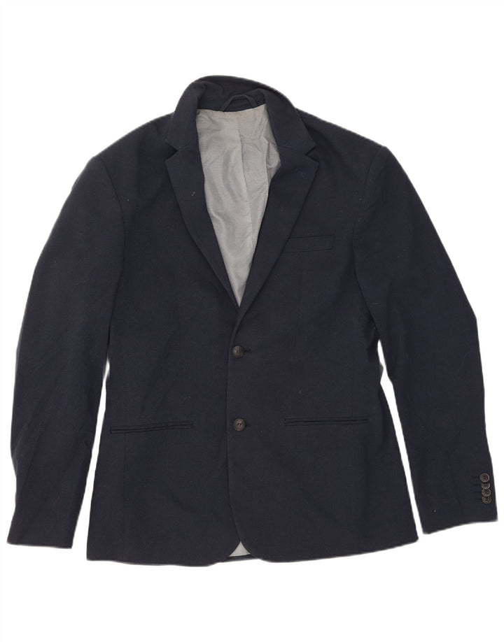 Jachetă Jack & Jones pentru bărbați, cu 2 nasturi, IT 52 XL, poliester bleumarin