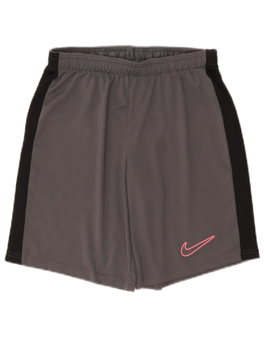 Pantaloni scurți sport NIKE Dri Fit Slim Fit pentru femei UK 8 Small, gri, colorblock