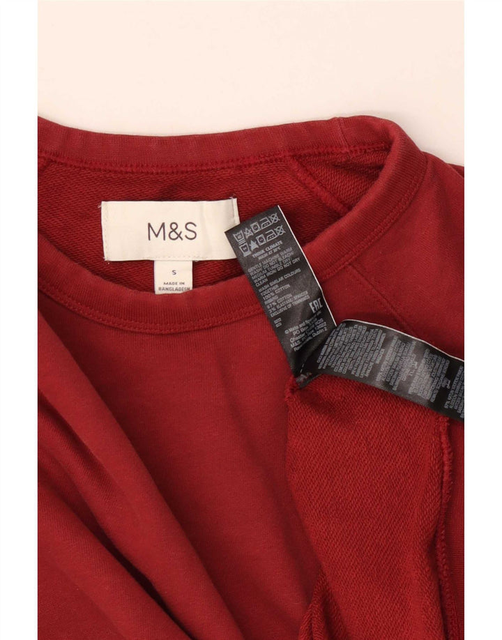 Hanorac pentru bărbați Marks & Spencer Pulover mic, roșu, bumbac