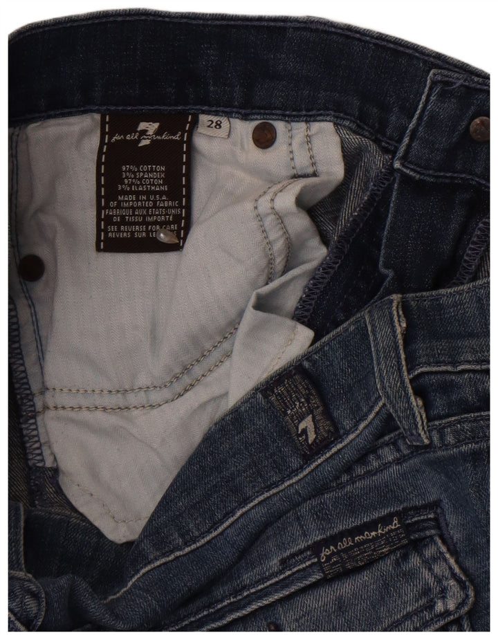 7 For All Mankind Blugi Bootcut pentru femei W28 L33 Bumbac albastru