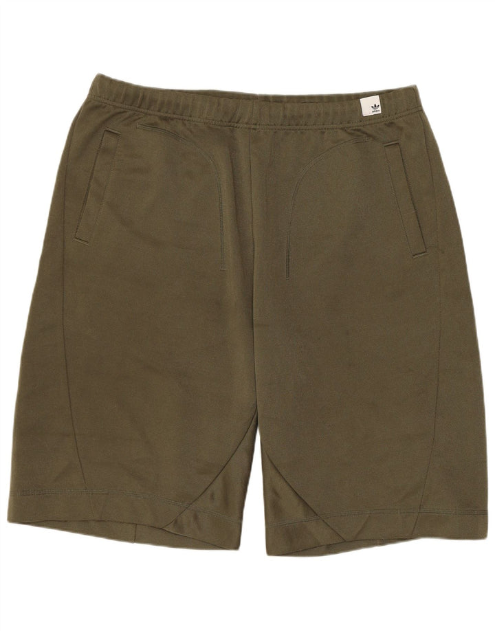 Pantaloni scurți sport Adidas pentru bărbați, mari, kaki, poliester