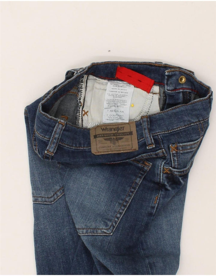 WRANGLER Boys Regular Slim Jeans 6-7 Years W22 L20 Blue Cotton Vintage Wrangler and Second-Hand Wrangler from Messina Hembry 