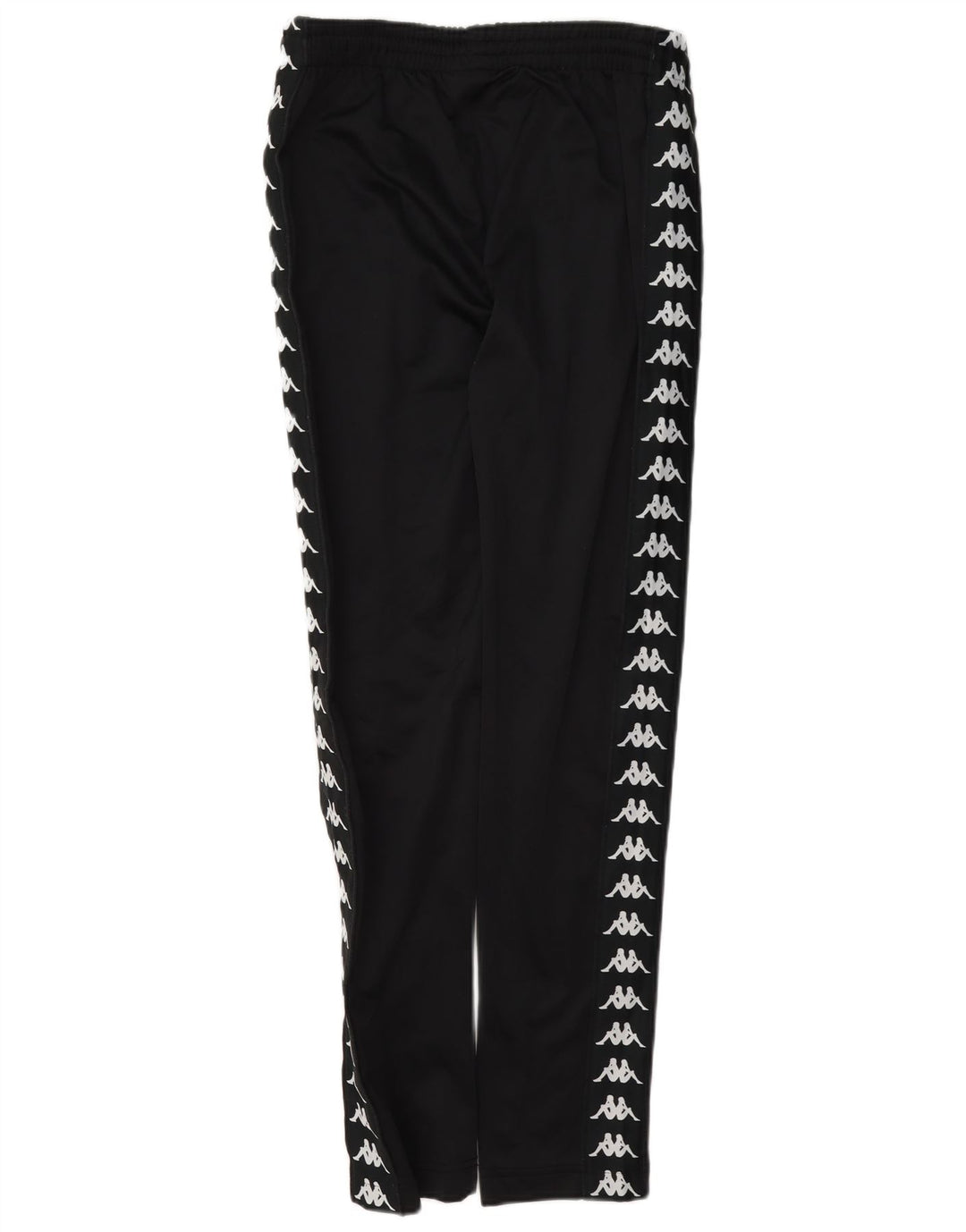 Pantaloni de trening cu grafică pentru bărbați Kappa, poliester negru mic