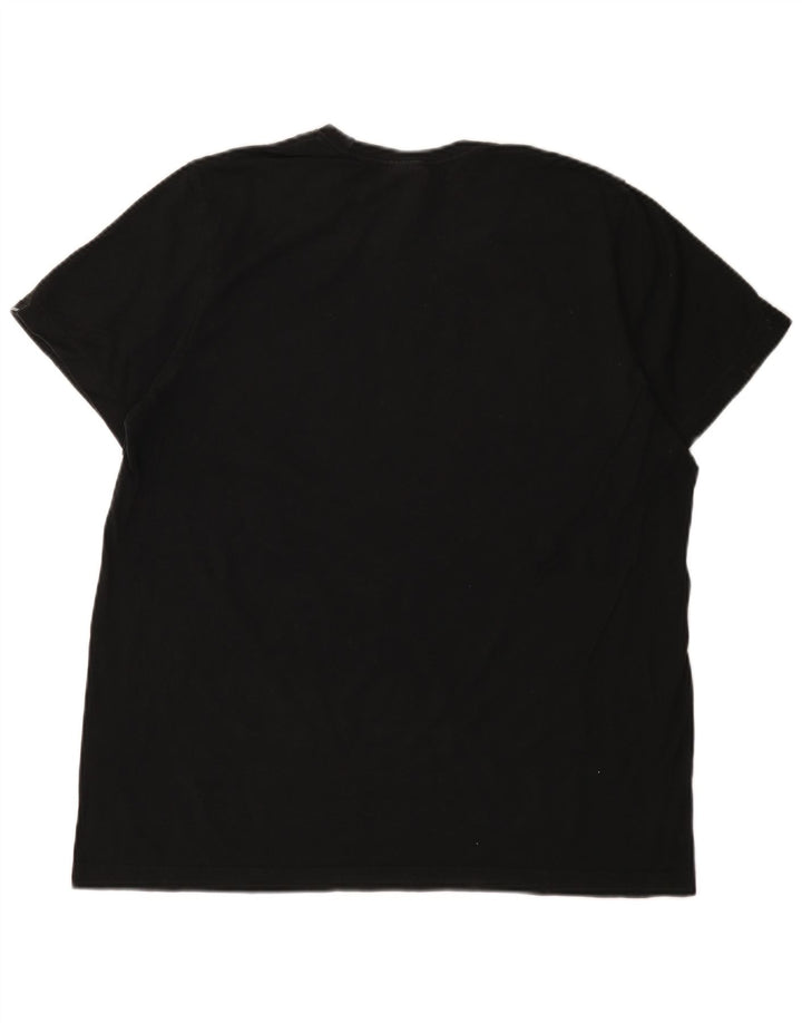 Tricou grafic Adidas pentru bărbați Top mediu negru bumbac