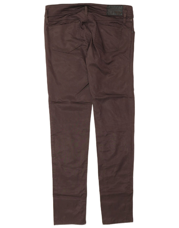 Pantaloni casual slim pentru femei Diesel L31 L34 bumbac maro