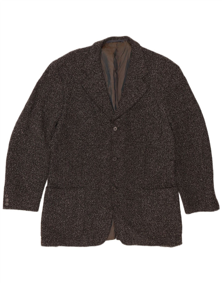 Jachetă pentru bărbați TRUSSARDI Milano cu paragate IT 48 Medium Gri Pete