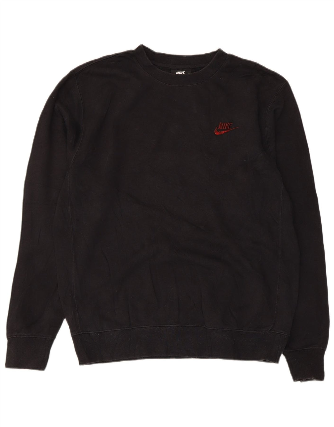 Pulover Nike pentru bărbați, bumbac mic, negru