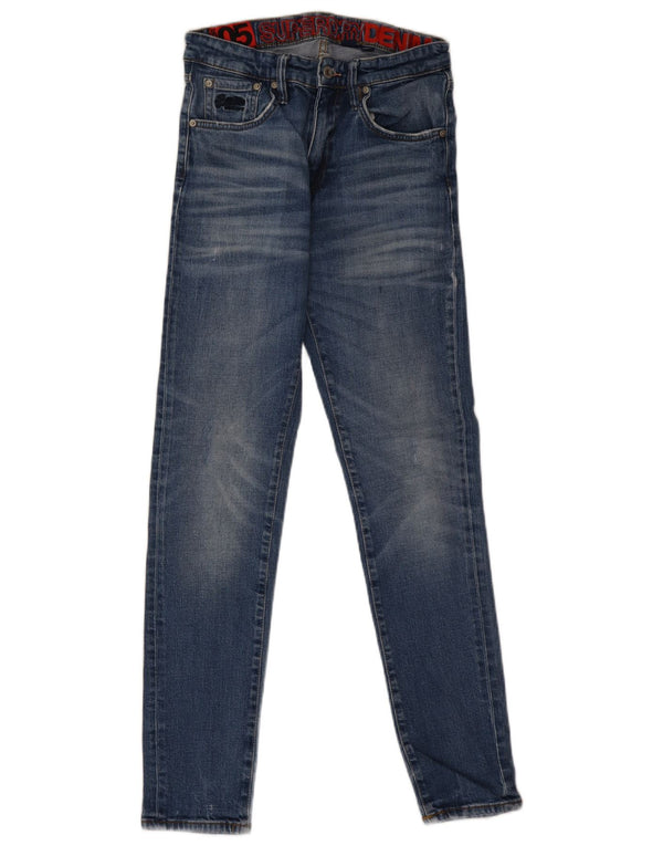 Blugi skinny pentru femei Superdry W28 L30 albastru