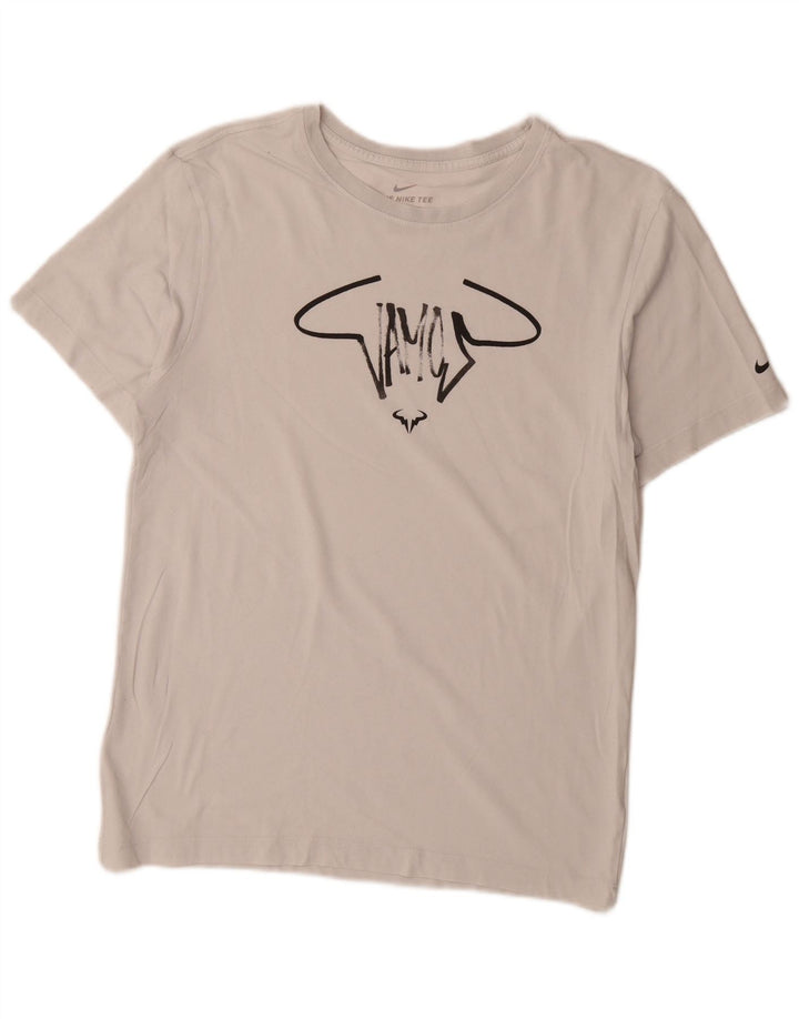 Tricou grafic Nike Dri Fit pentru bărbați Top mic alb