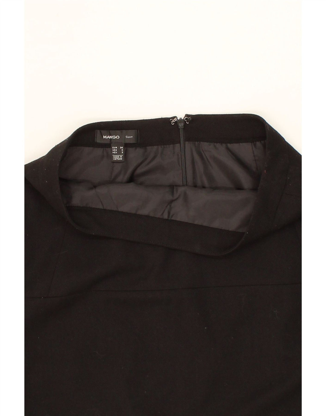 MANGO Womens Pencil Skirt EU 36 Small W28 Black Polyester Vintage Mango and Second-Hand Mango from Messina Hembry 