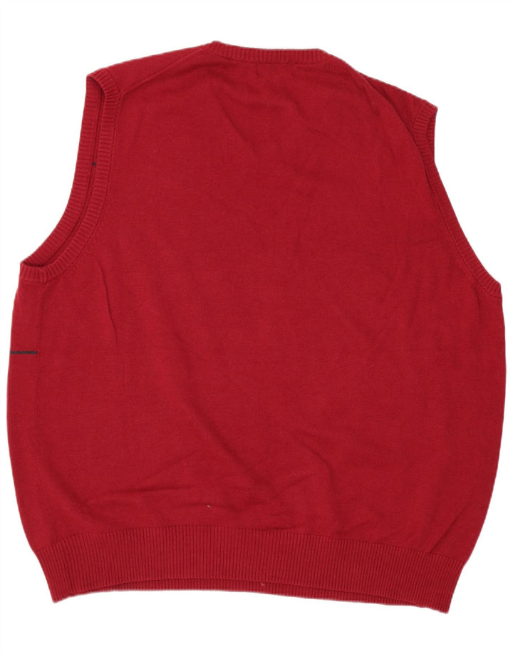 Dockers Vest pentru bărbați Tank Top mare roșu Argyle/Diamond Bumbac
