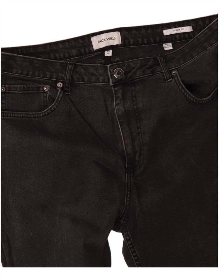 Blugi skinny pentru bărbați Jack Wills W36 L28 bumbac negru