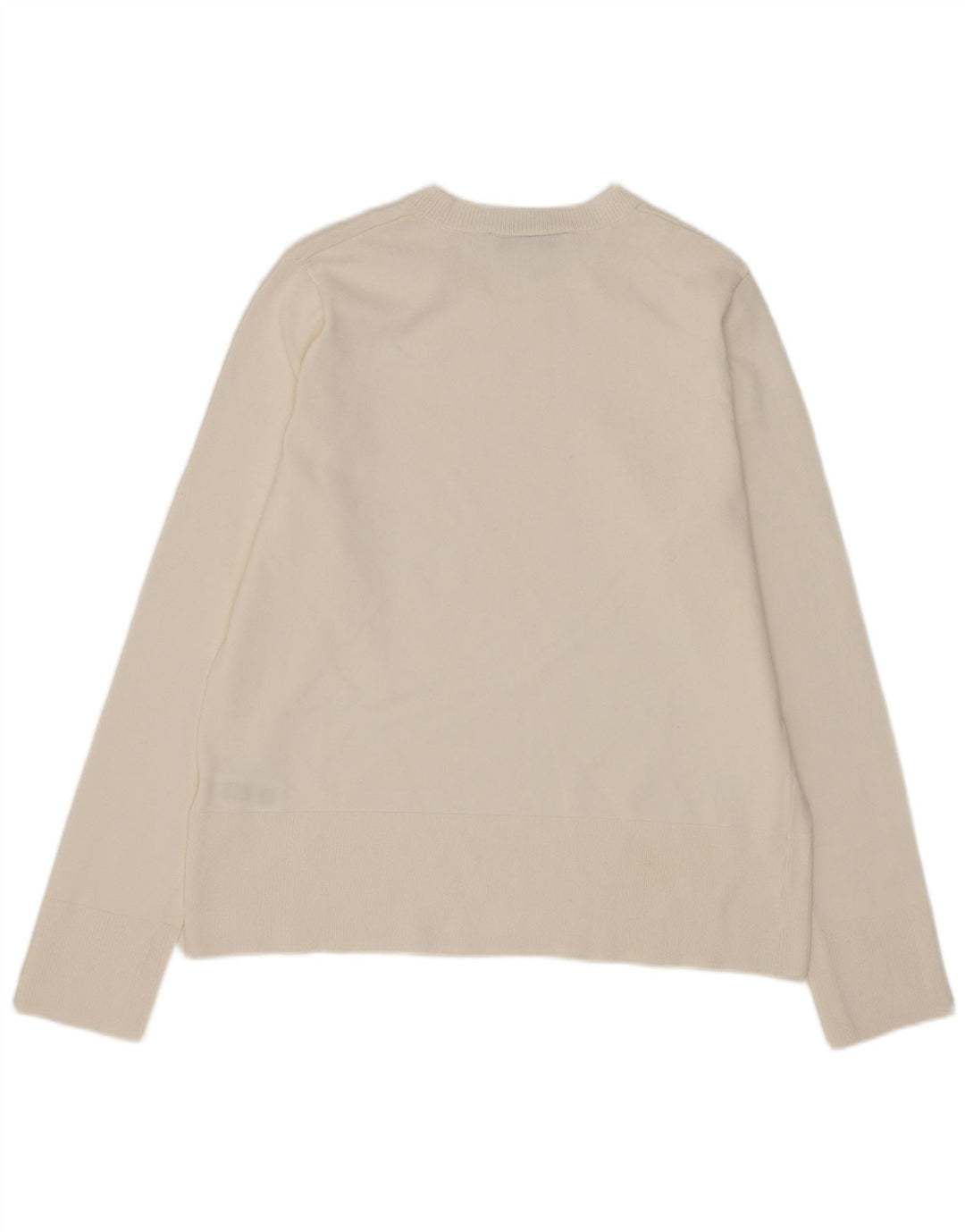 Pulover pentru femei Zara, cu gâtul turn, UK 10, mic, alb, viscoză