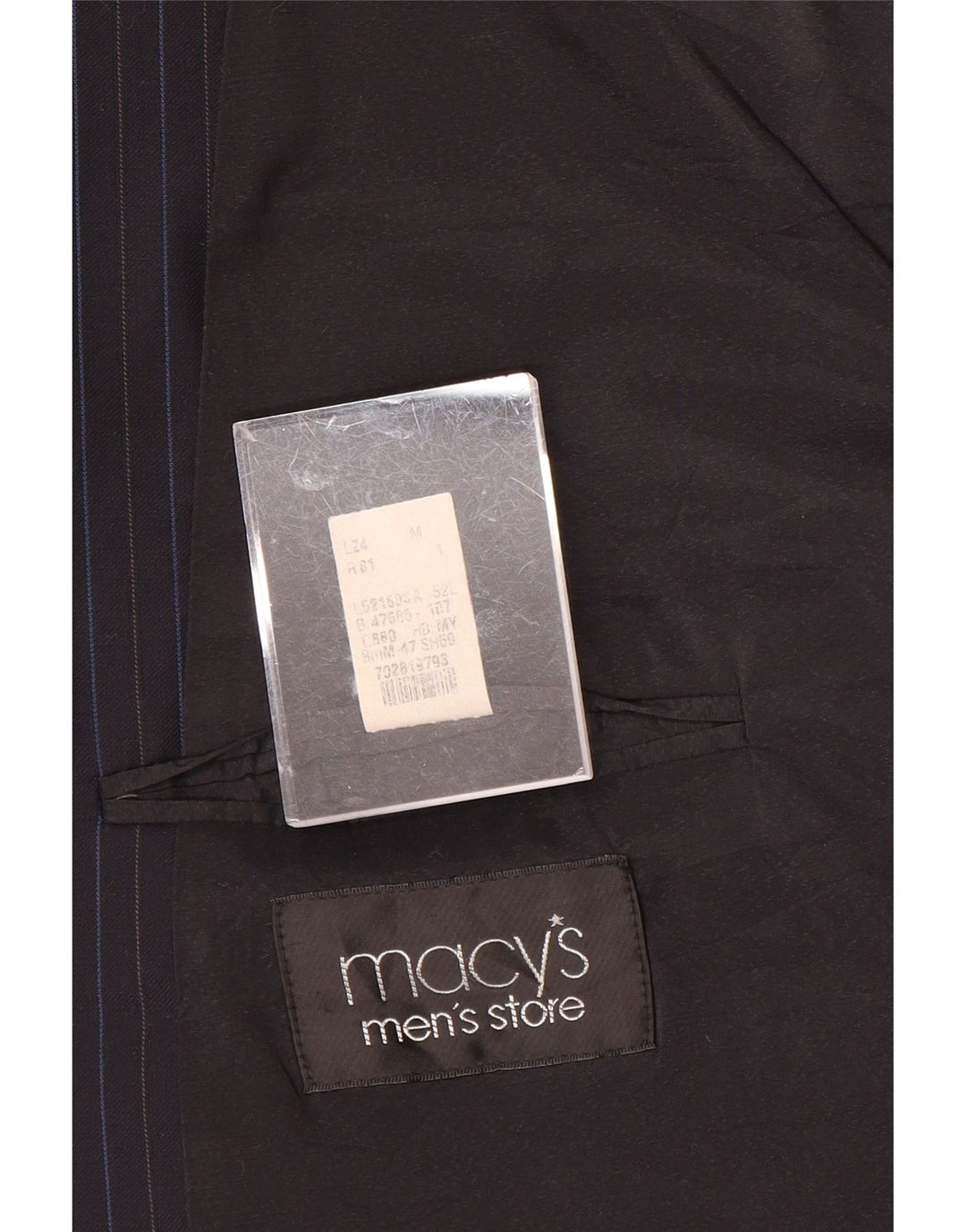 Jachetă RALPH LAUREN pentru bărbați, cu 2 nasturi, IT 52 XL, lână cu dungi, albastru bleumarin