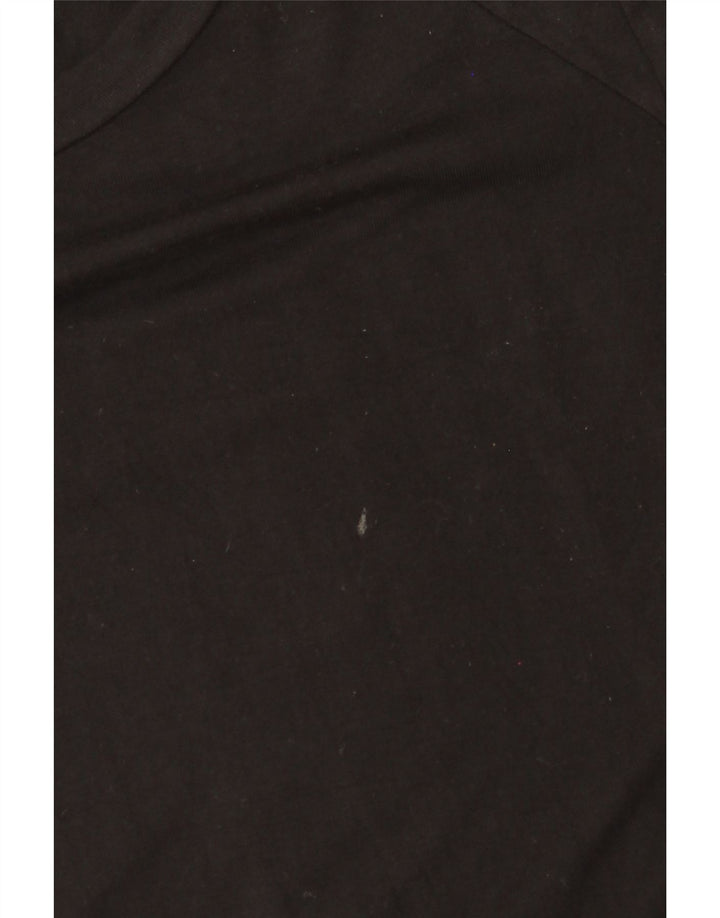MOSSIMO rochie maxi cu maneci 3/4 pentru femei UK 10 mic, negru, raion